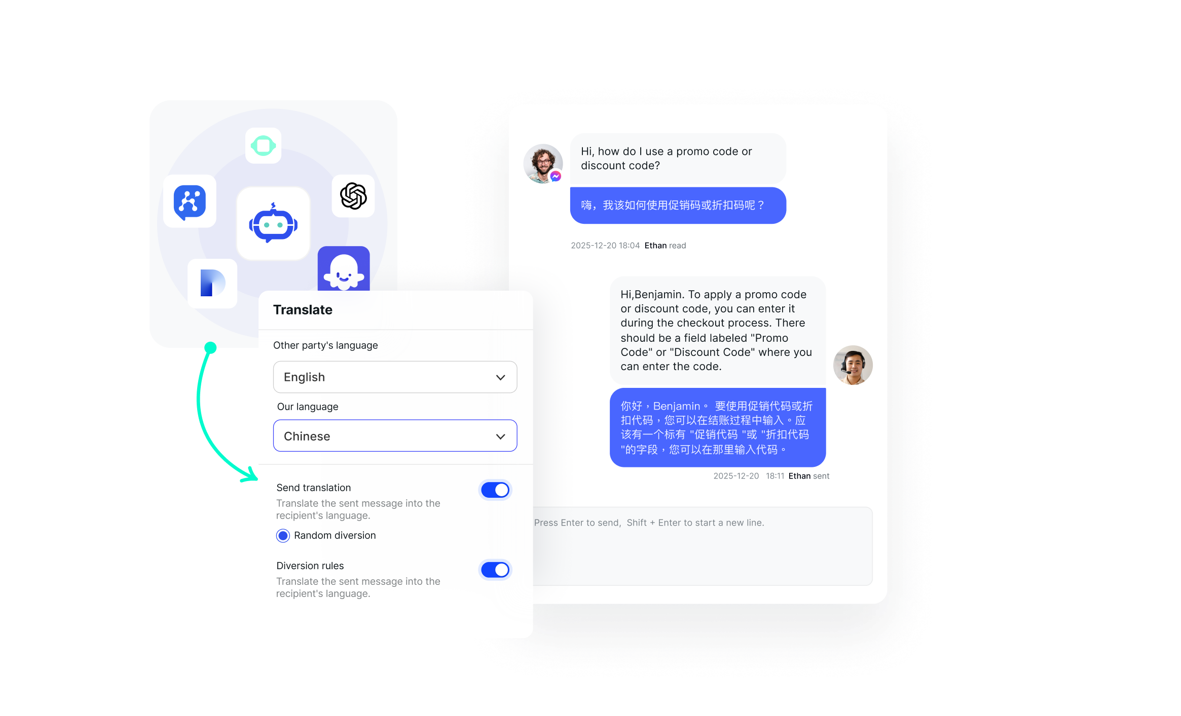 Inclusive Open AI Agents and Seamless Cross-border Communication